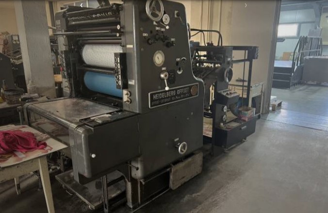 Used printing machinery